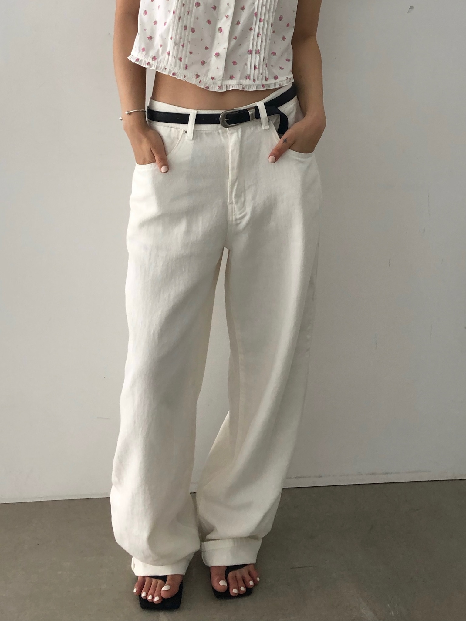 [아이 차콜 M 바로배송] daily linen pants (3color)