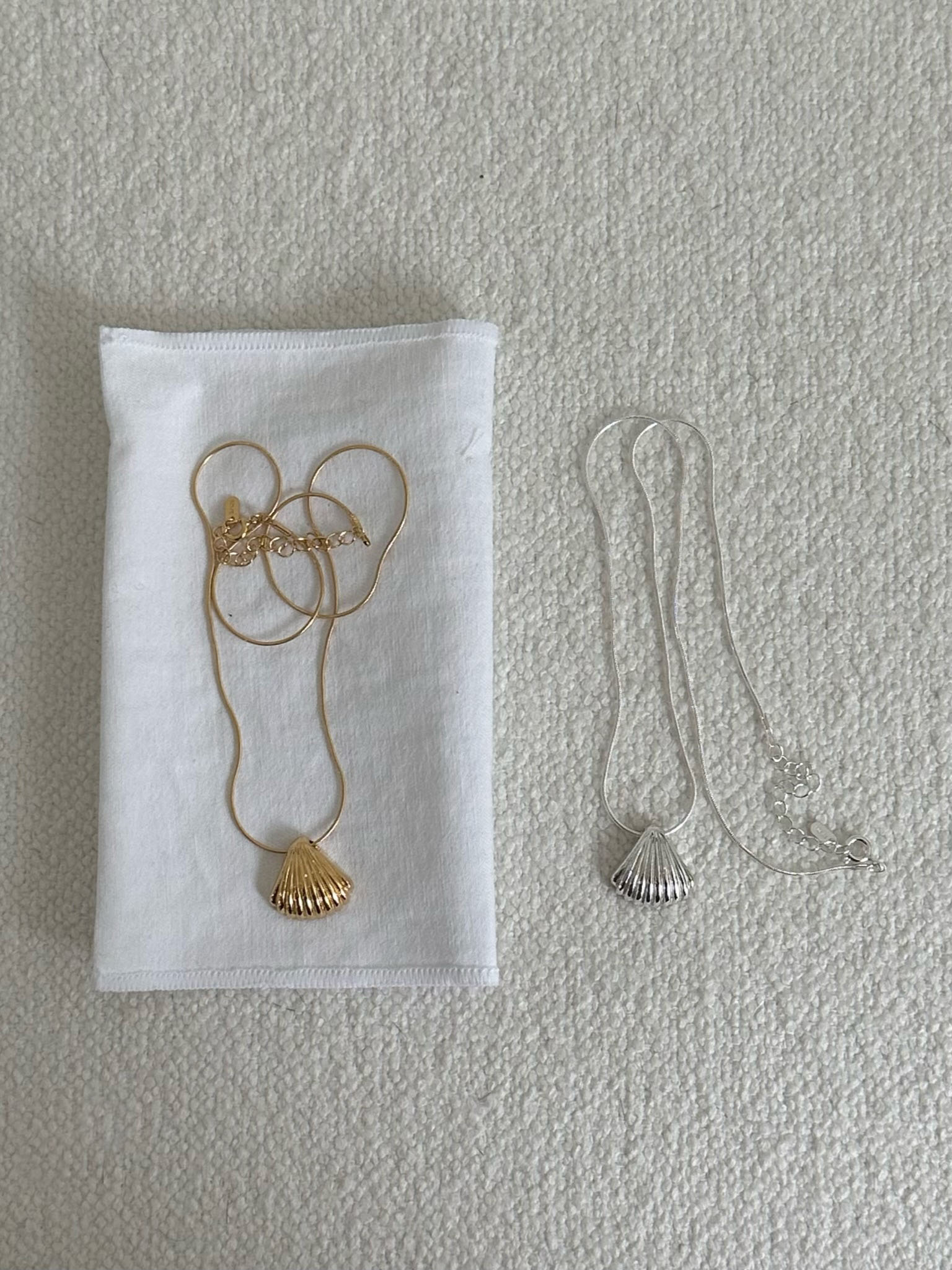 [바로배송] clam necklace(2color)