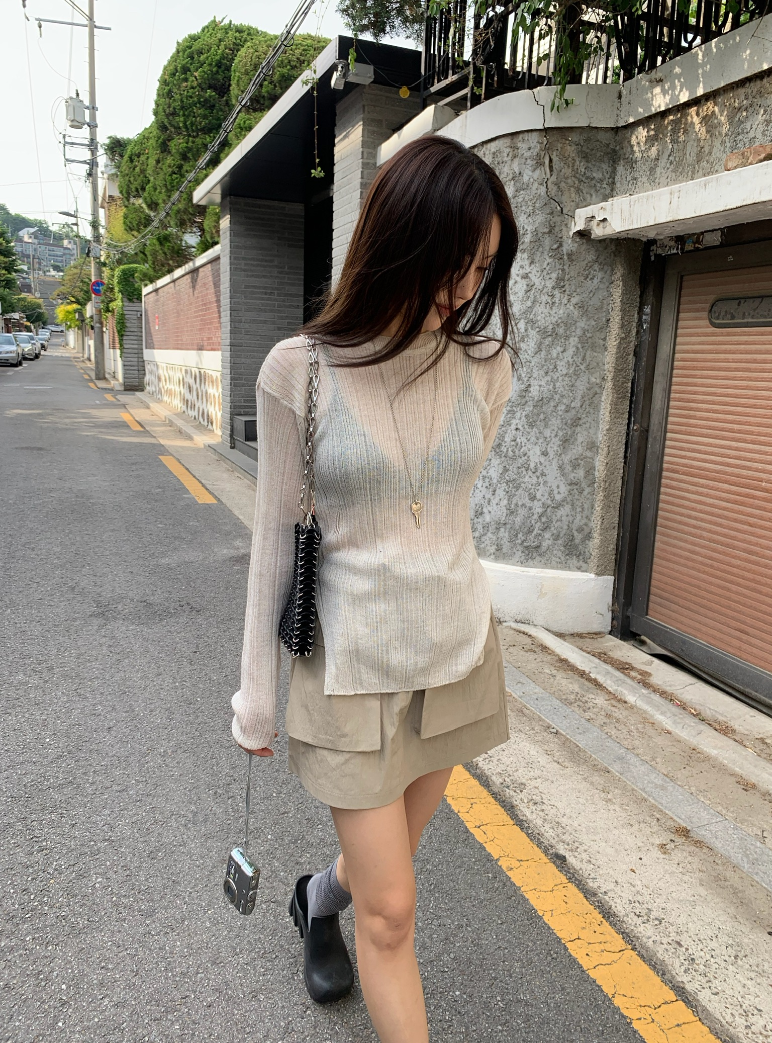 [베이지 카키 바로배송] rine cargo skirt (3color)