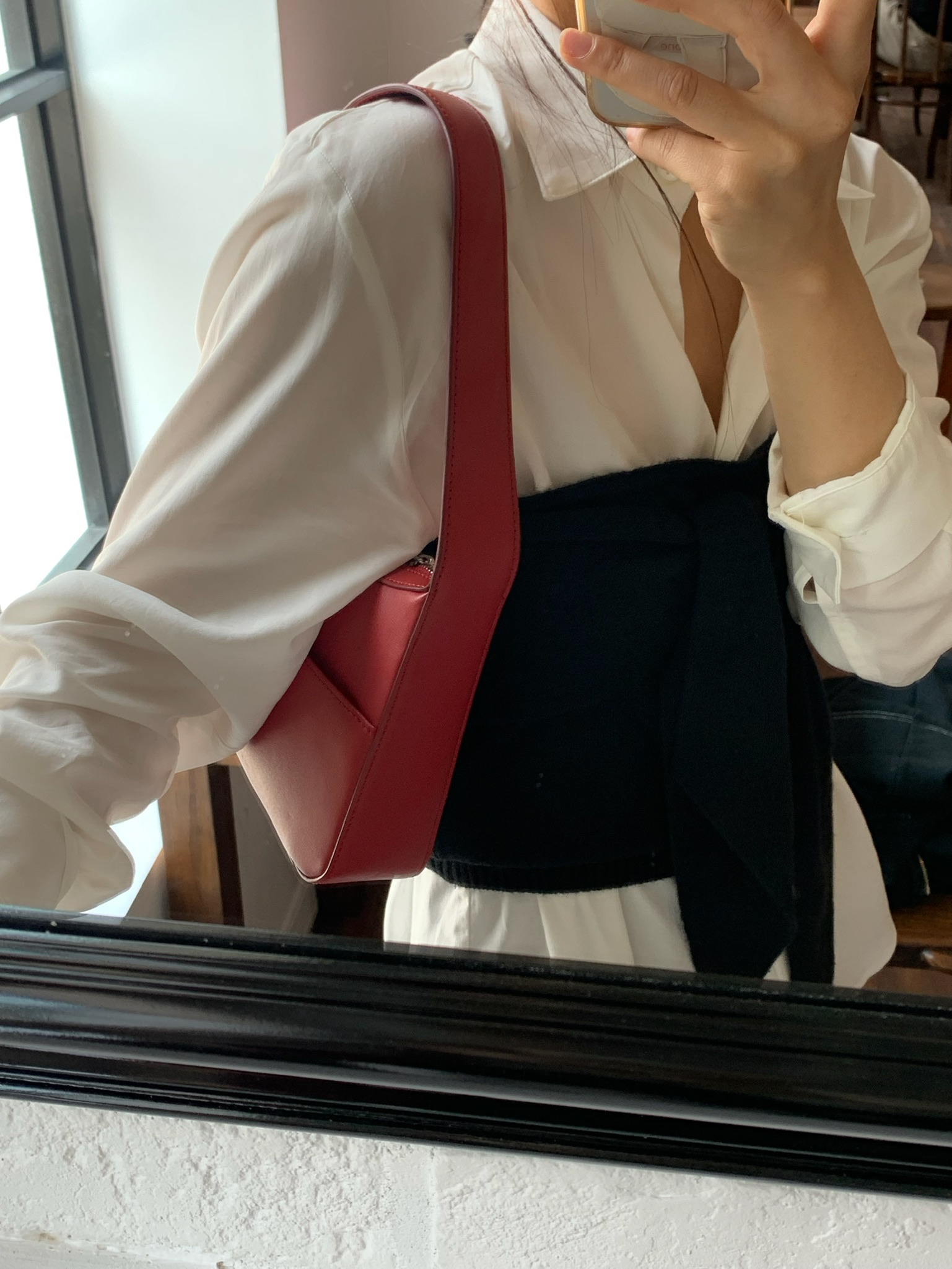 [그레이 바로배송] rie ribbon top (2color)